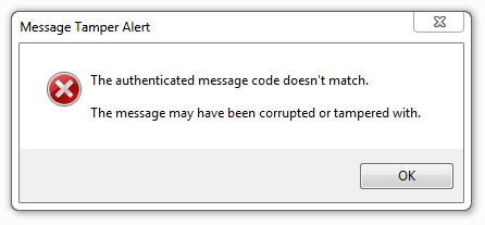 Decryption Error in Text Shredder